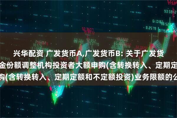 兴华配资 广发货币A,广发货币B: 关于广发货币市场基金A类和B类基金份额调整机构投资者大额申购(含转换转入、定期定额和不定额投资)业务限额的公告