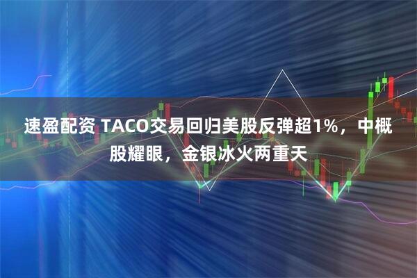速盈配资 TACO交易回归美股反弹超1%，中概股耀眼，金银冰火两重天