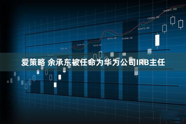 爱策略 余承东被任命为华为公司IRB主任